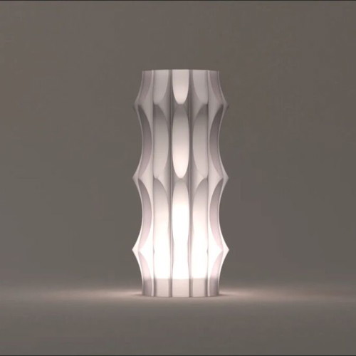 Futuristic Glow 3D Printed LED Lamp new, modern and futuristic design