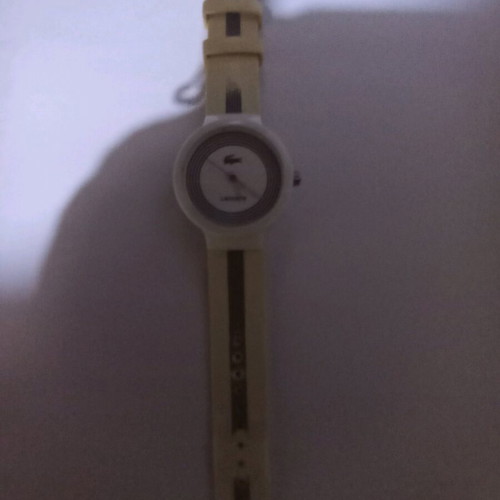Lacoste unisex watch waterproof like new, white