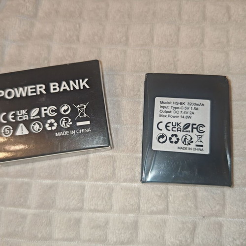 Battery HG-BK 7.4V 3200mAh for heated gloves and clothing new