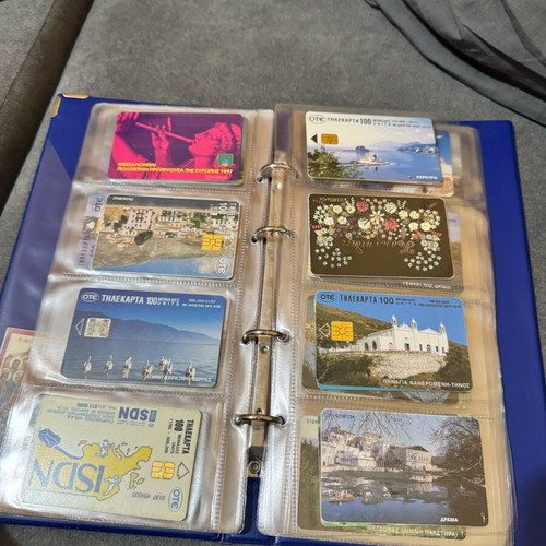 Album with 50 various phone cards like new