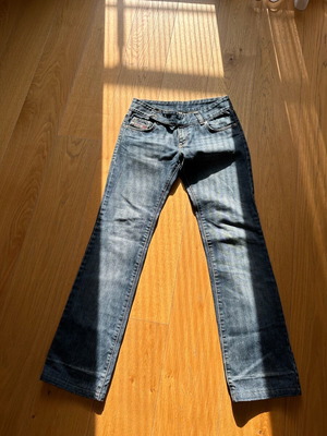 Diesel women's pants blue straight fit like new, size 30