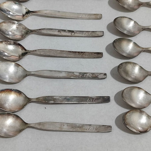 JAL Japan Airlines Vintage Silver-Plated Cutlery Set used