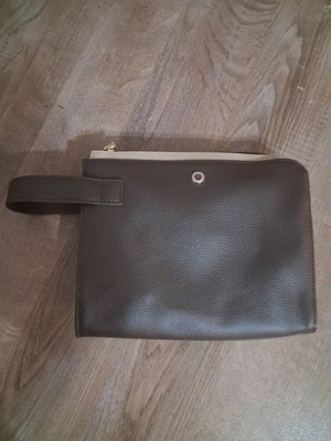 Bvlgari brown new necessaire bag