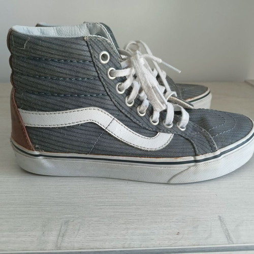 Vans SK-8 Hi μπότες νούμερο 35 σαν καινούργιο, γκρι και καφέ