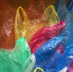 Plastic bags used, pack of 150, various colors and sizes
