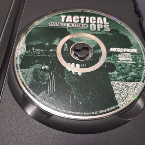 Tactical Ops Assault on Terror PC game used with English manual