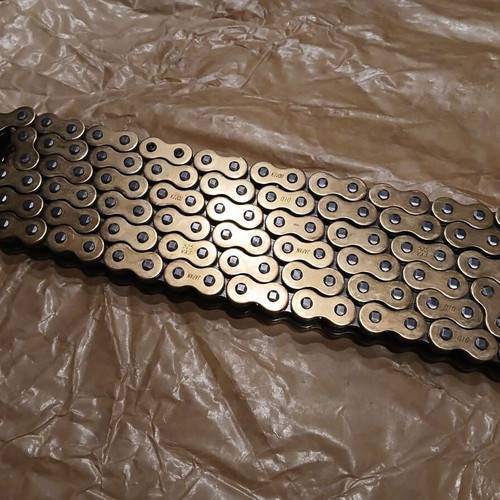 D.I.D 525VX3GB-112ZB motorcycle chain like new, gold