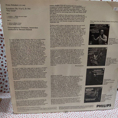 Schubert Symphony No. 9 "The Great" LP used, classical