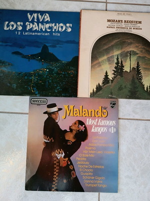 Vinyl records used, pack of 3
