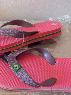 Flip-flops for girls new, sizes 27/28 and 29/30, pink-purple