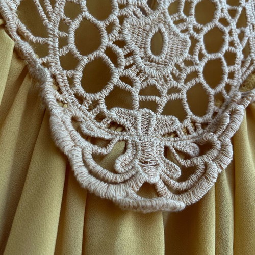 Boho top yellow like new, one size