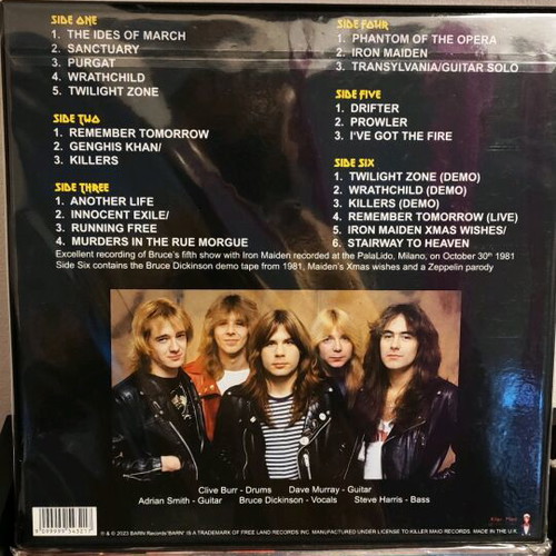 Iron Maiden Maiden Italy + Killers World Tour '81 boxset new 3LP