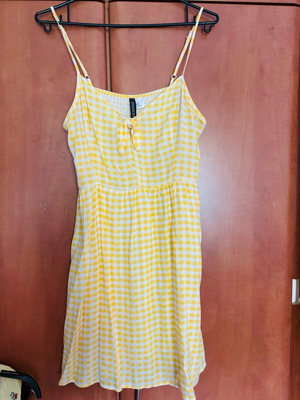 H&M summer dress yellow size 38