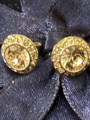Silver Genuine 925 Earrings with Zircon Like New