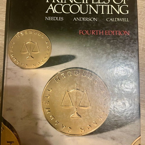 Principles of Accounting Fourth Edition used, English academic textbook