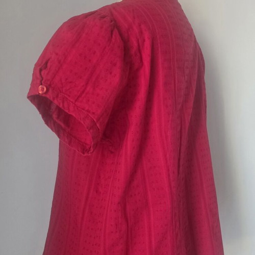Women's shirt used, red, 100% cotton, size XL