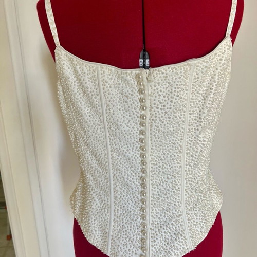 Corset with pearls like new by Allure, size L