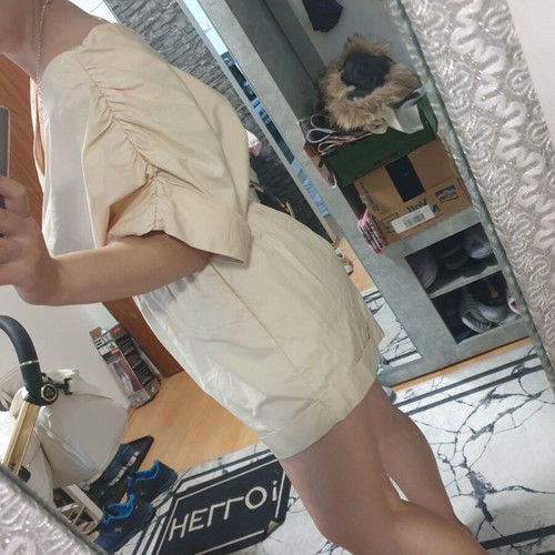 Zara sporty elegant jumpsuit like new, beige, size L