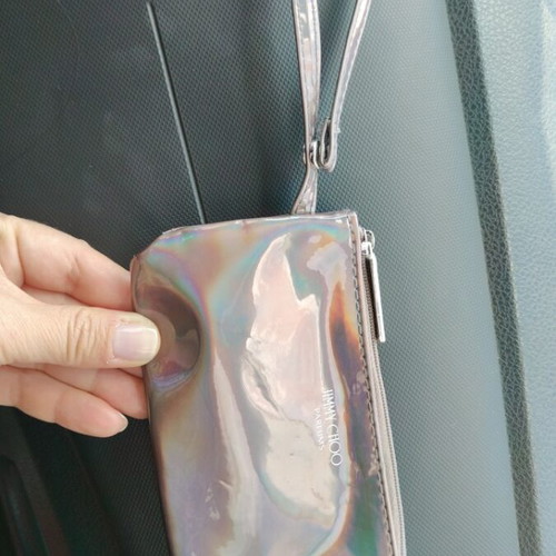 Jimmy Choo wallet new silver