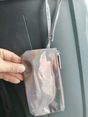 Jimmy Choo wallet new silver
