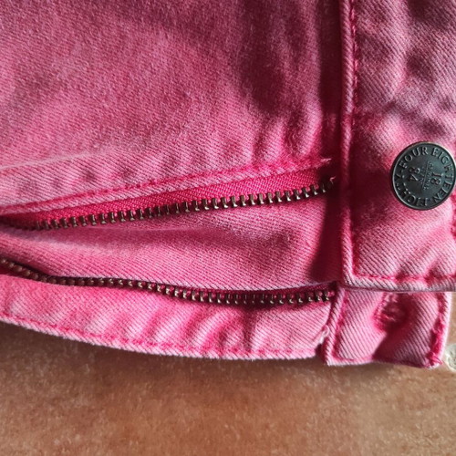 Pink denim pants like new, size M 38 10