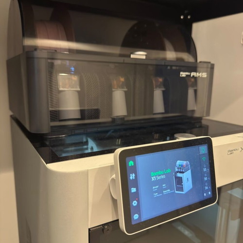 Bambu Lab X1 Carbon Combo 3D Printer used with AMS