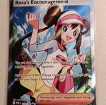 Rosa's Encouragement Pokemon Card new