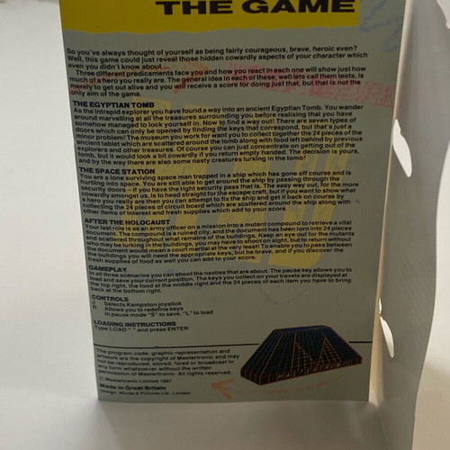 How to Be a Hero 1987 Spectrum ZX Tape Cassette used, complete with manual