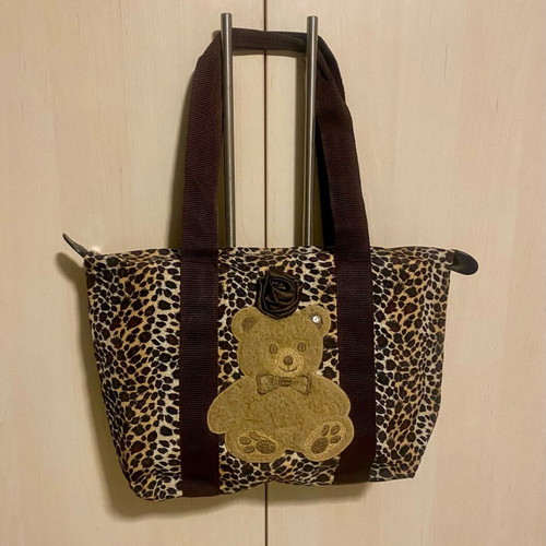 Marilù shoulder bag like new, waterproof leopard print brown