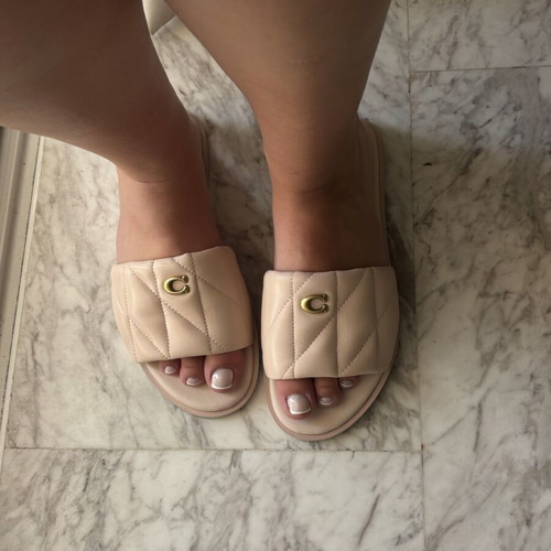 Coach baby pink sandals size 38 new