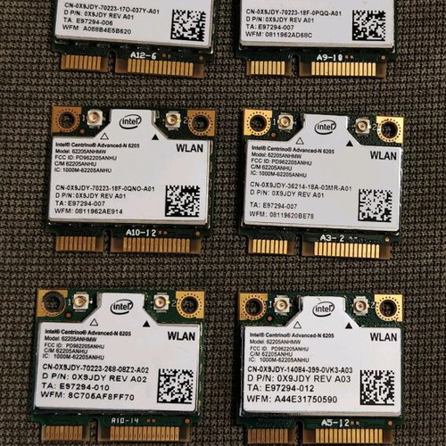 Intel Centrino Advanced-N 6205 WiFi Cards pack of 10 like new