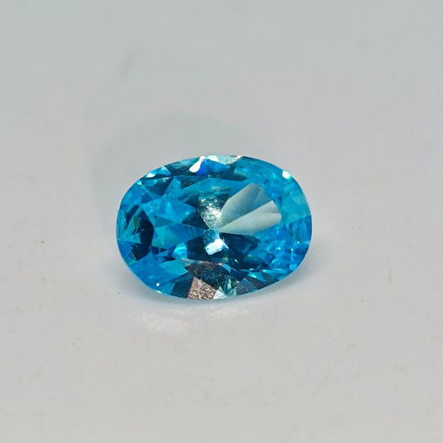 Blue Topaz semi-precious stone oval cut like new