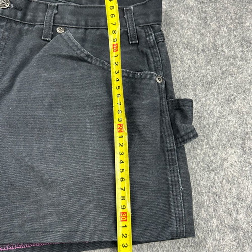 Dickies Carpenter Shorts Black Canvas used W34 Vintage 90s