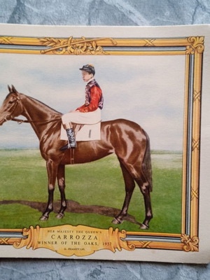 Carrozza card like new collectible with Lester Piggott