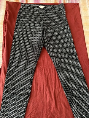 H&M Pants with Pattern like new, size M 38 10, black and white