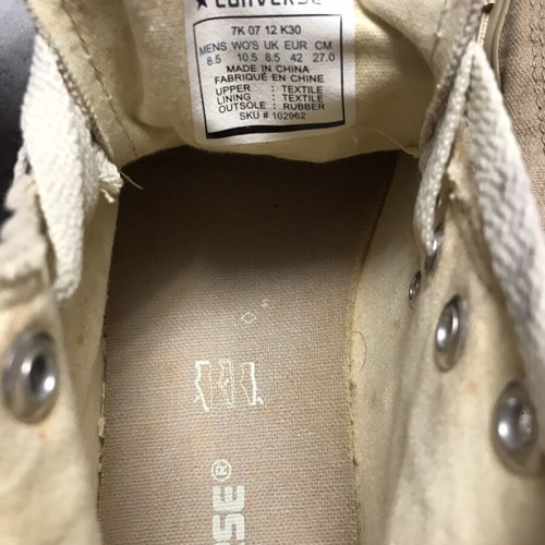 Converse All Star sneakers size 43 beige like new