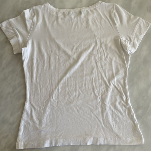 Cool white blouse like new, size M
