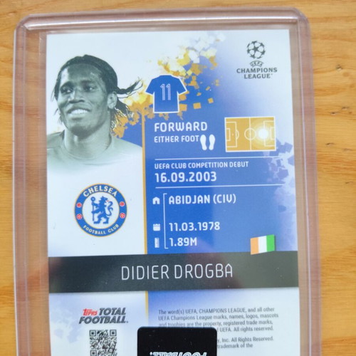 Topps Total Football Didier Drogba White Ice 2025 /99 card
