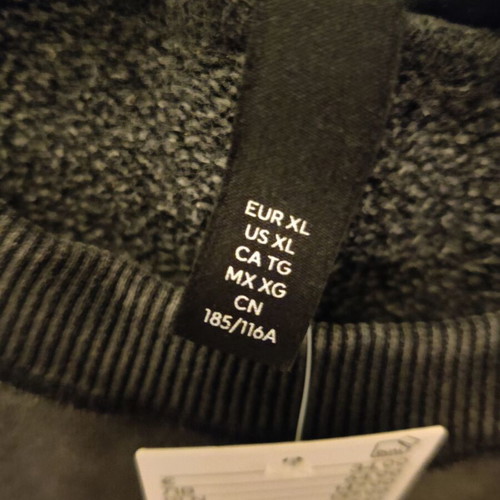 H&M Sweatshirt XL oversized fit new, black