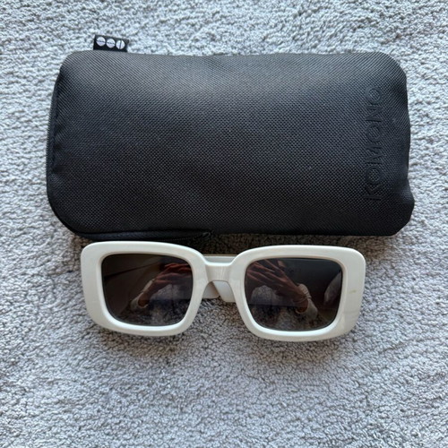 Komono sunglasses like new, white and beige