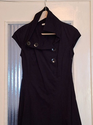 Helmi black dress size S like new, cotton fabric