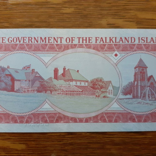 Falkland Islands 5 Pounds banknote 14.06.2005 new