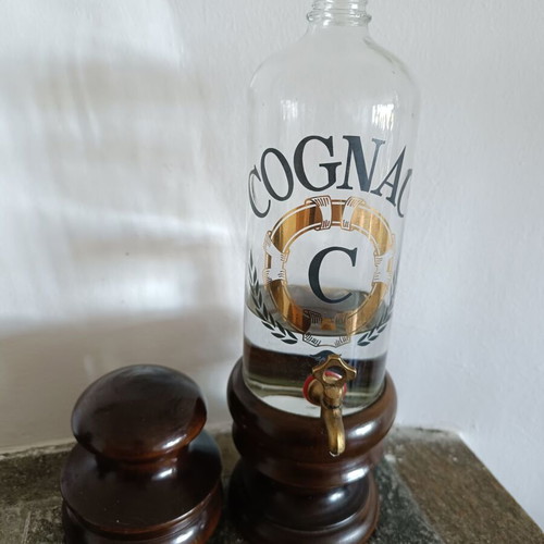 Vintage cognac serving bottle like new, 1970s