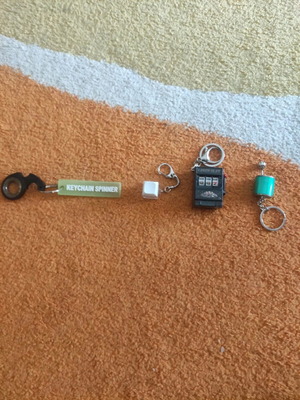 Keychains like new, set of 4 pieces for keys