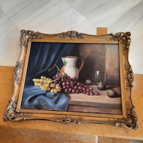Painting used by Pantazopoulos with ornate frame