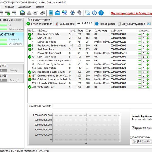 Western Digital Caviar SE 300GB IDE hard drive used with IDE cable