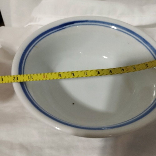 Chinese porcelain bowls used, set of 6, vintage collectible