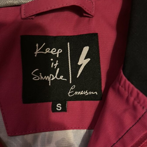 Emerson jacket used, spring, black and pink
