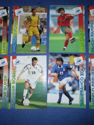 Λοτ 8 κάρτες Panini Nestlé World Cup France 98 μεταχειρισμένες