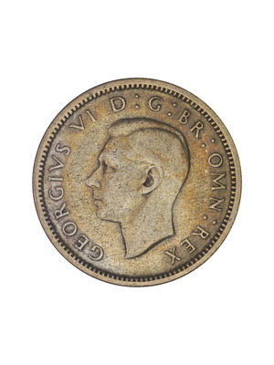 6 Pence George VI 1946 coin used